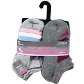 Wholesale - 10pk GIRLS SPORT ESSENTIALS MULTI STRIPE GWP SOCKS SIZE 4-6, UPC: 701570876179